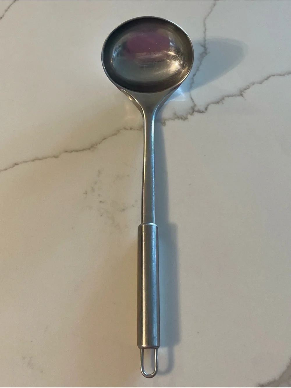 Stainless Steel Soup Ladle - Silver